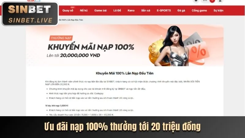 Thưởng nạp tiền hàng ngày tại LK68